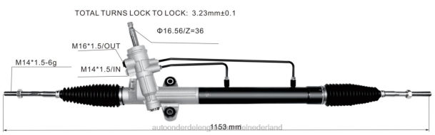 F4NV2653 - groothandel auto onderdelen Lochem - stuurbekrachtigingsrek pw920775 PROTON/PERODUA