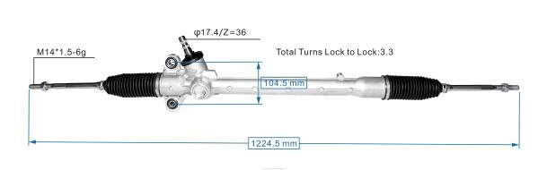 F4NV2501 - auto-onderdelen 24 - stuurbekrachtigingshuis 45510-bz360 TOYOTA